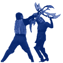 Battling with Sci-Fi weapons