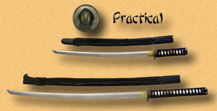 Practical katana & wakizashi
